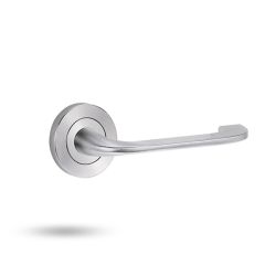 SYMPHONY EXT ROUND ROSE HALF SET & LEVER 115 Satin Chrome - 1220/115SC