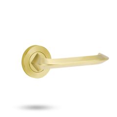 SYMPHONY ROUND ROSE FULL SET & LEVER 116 Polished Brass Unlacquered - 1220/1221/116BU