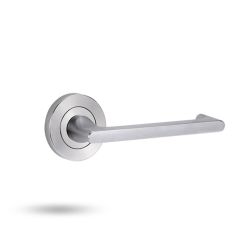 SYMPHONY EXT ROUND ROSE HALF SET & LEVER 118 Satin Chrome - 1220/118SC
