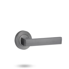 SYMPHONY 101 LEVER ON ROUND ROSE FULL SET Polyester Powdercoat - 1220/1221/101PC