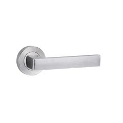 SYMPHONY 101 LEVER ON ROUND ROSE FULL SET Satin Chrome - 1220/1221/101SC