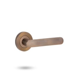 SYMPHONY ROUND ROSE FULL SET &amp; LEVER 106 Arch Bronze Unlacquered - 1220/1221/106AU