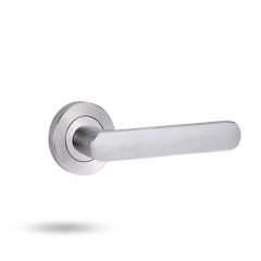 SYMPHONY EXT ROUND ROSE HALF SET &amp; LEVER 106 Satin Chrome - 1220/106SC