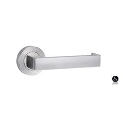 SYMPHONY 111 LEVER ON ROUND ROSE FULL SET Satin Chrome - 1220/1221/111SC