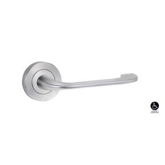 SYMPHONY 115 LEVER ON ROUND ROSE FULL SET Satin Chrome - 1220/1221/115SC