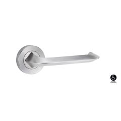 SYMPHONY 116 LEVER ON ROUND ROSE FULL SET Satin Chrome - 1220/1221/116SC