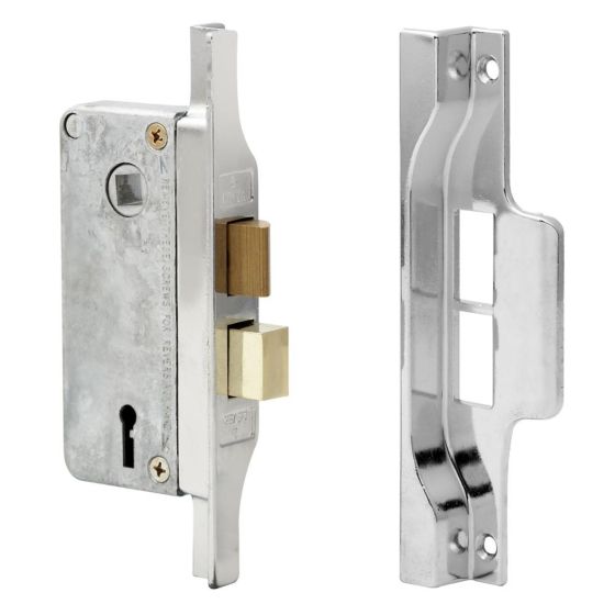 Lockwood L1700 Rebated Narrow Mortice Lock – Satin Chrome Pearl