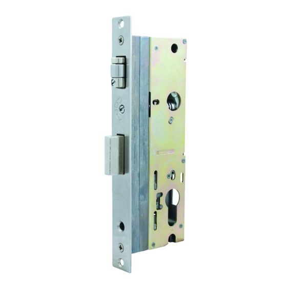 Lockwood Optimum OP40/1RBS/SS roller-bolt mortice lock with 40mm backset