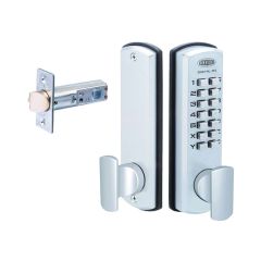 DX DIGITAL KEYPAD WITH 530 LATCH TP Satin Chrome - 530DXSC