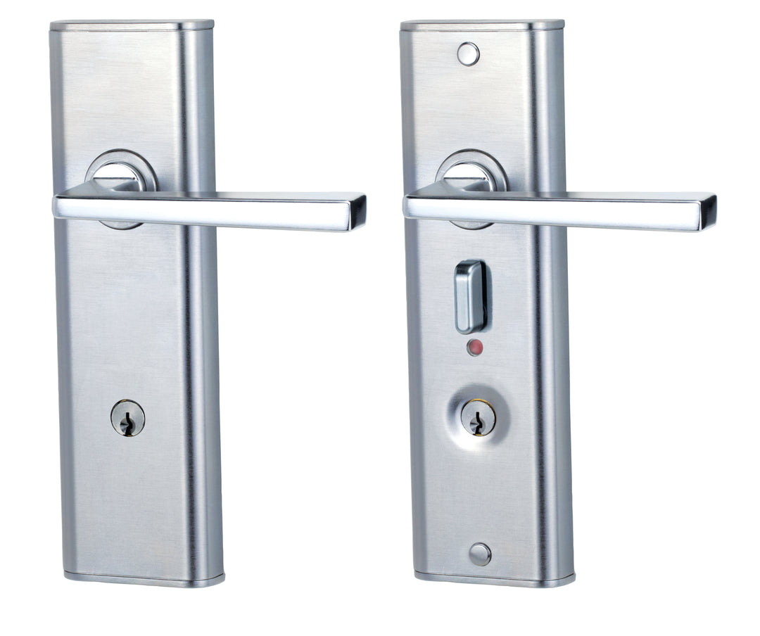 Lockwood Nexion Vision Entrance Lockset – Lever 28 – Satin Chrome Pearl – NXV12/128SP