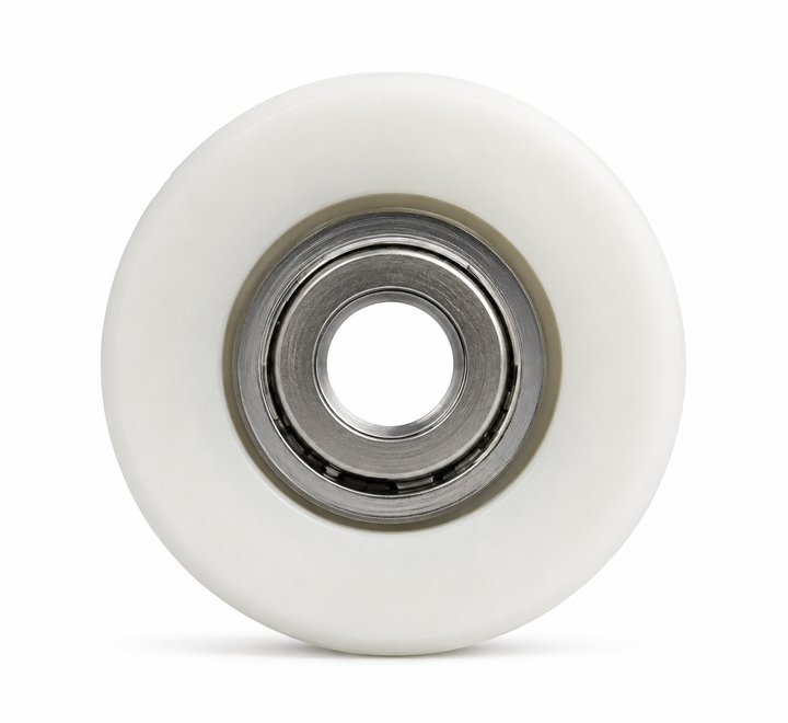 3 - 4670 Acetal Flat Roller with Bearing Diameter: 31mm Bore: 6.4mm