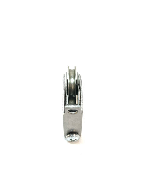 Adjustable sliding glass door carriage with roller