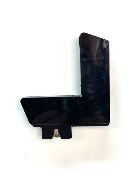 Fly screen corner stake with roller