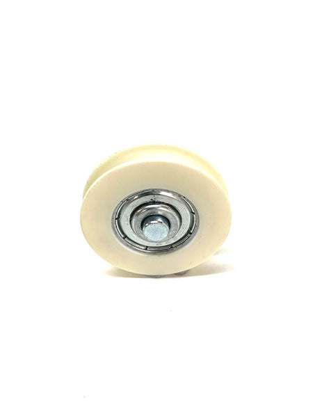 3 - 4130 Acetal grooved roller 36mm Diamete Axle 6.4mm Suits Dowell